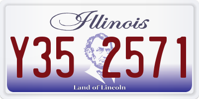IL license plate Y352571