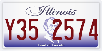 IL license plate Y352574