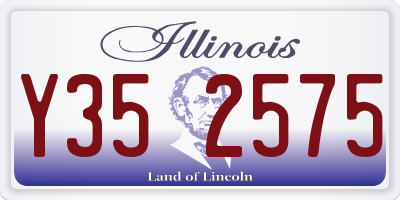 IL license plate Y352575