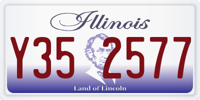 IL license plate Y352577
