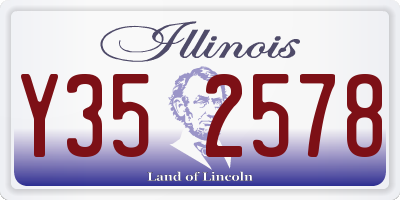 IL license plate Y352578