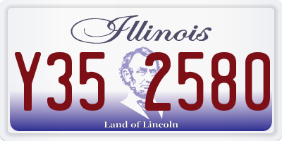 IL license plate Y352580