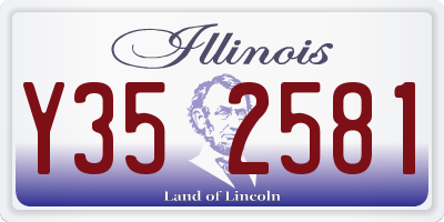 IL license plate Y352581