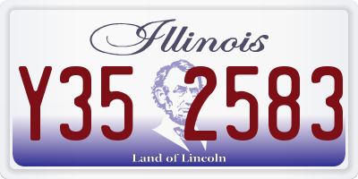 IL license plate Y352583