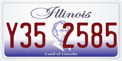 IL license plate Y352585