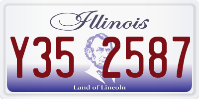 IL license plate Y352587