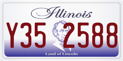 IL license plate Y352588