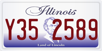 IL license plate Y352589