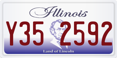 IL license plate Y352592