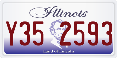 IL license plate Y352593