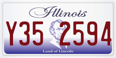 IL license plate Y352594