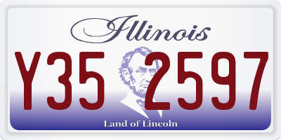 IL license plate Y352597