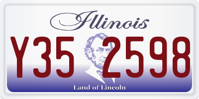 IL license plate Y352598