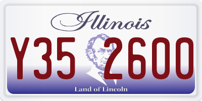 IL license plate Y352600