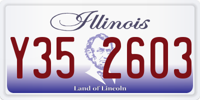 IL license plate Y352603