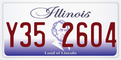 IL license plate Y352604