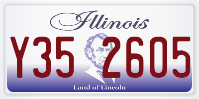 IL license plate Y352605
