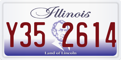 IL license plate Y352614