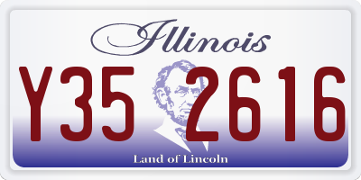IL license plate Y352616