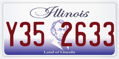 IL license plate Y352633