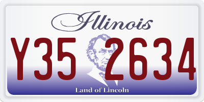 IL license plate Y352634