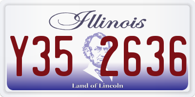 IL license plate Y352636