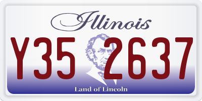 IL license plate Y352637