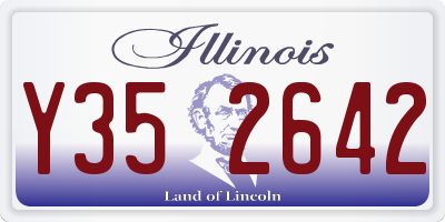 IL license plate Y352642