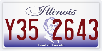 IL license plate Y352643