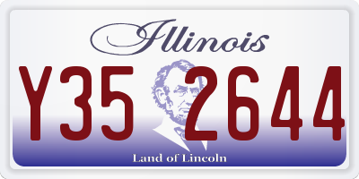 IL license plate Y352644