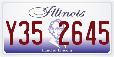 IL license plate Y352645