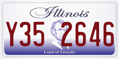 IL license plate Y352646