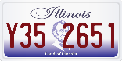 IL license plate Y352651