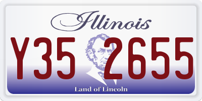 IL license plate Y352655