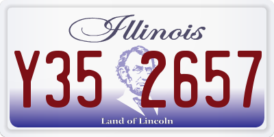 IL license plate Y352657