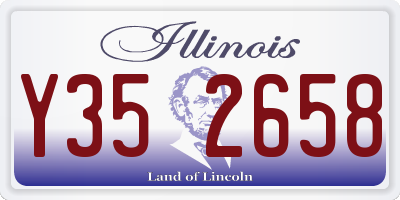 IL license plate Y352658