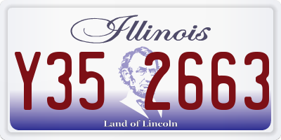 IL license plate Y352663