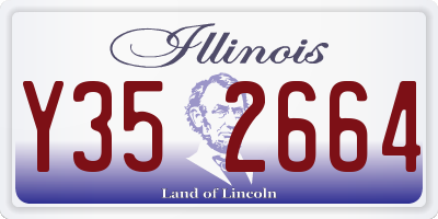 IL license plate Y352664