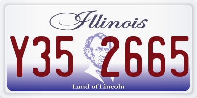 IL license plate Y352665