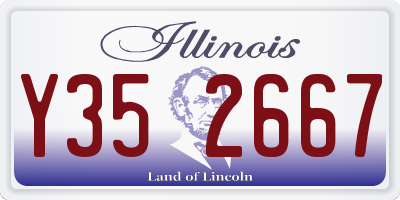 IL license plate Y352667