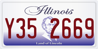 IL license plate Y352669