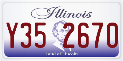 IL license plate Y352670