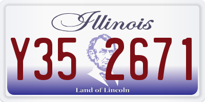 IL license plate Y352671
