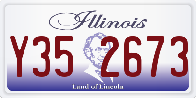 IL license plate Y352673