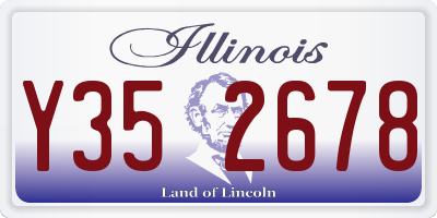 IL license plate Y352678