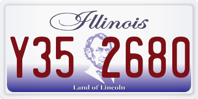 IL license plate Y352680