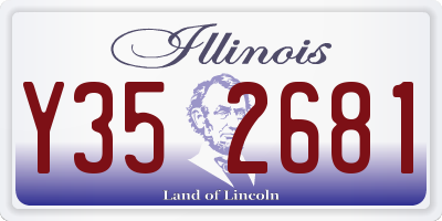 IL license plate Y352681