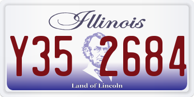 IL license plate Y352684