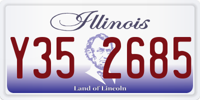 IL license plate Y352685