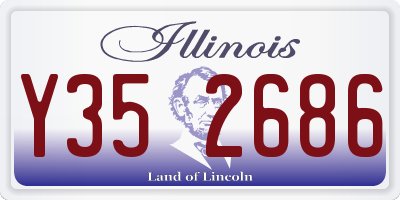 IL license plate Y352686
